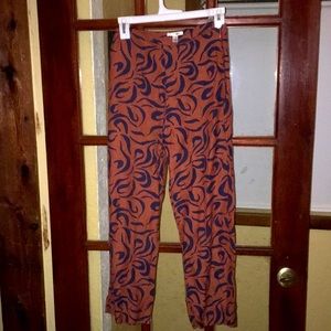 High Waisted Pattern Dress Pants